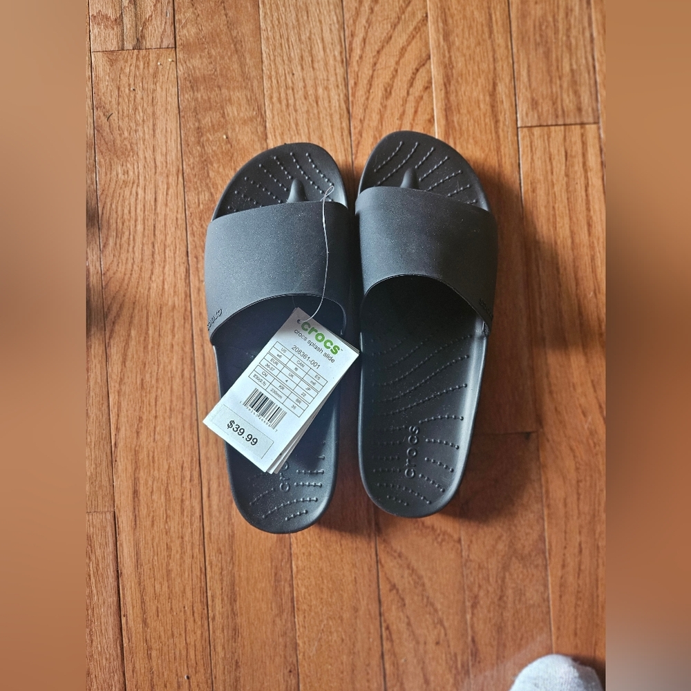 Crocs Black Slide Sandals